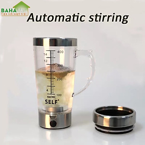 CỐC KHUẤY TỰ ĐỘNG PHA SỮA, CAFE, BỘT PROTEIN… THAY CỐC LẮC CỐC TRỘN "BAHAMAR" Sử dụng đơn giản, chỉ cần nhấn nút nguồn trên động cơ để trộn, thêm bột và chờ 30 giây.