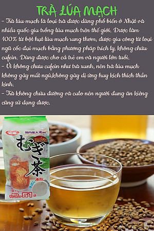 TRÀ LÚA MẠCH KODA SHOTEN 510G - Hàng nội địa Nhật Bản