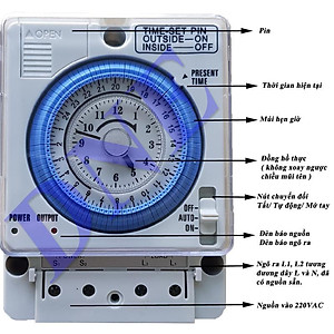 Công Tắc Hẹn Giờ, Timer hẹn giờ cơ Camsco TN35-N