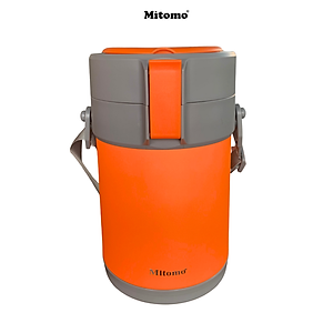 Lồng cơm giữ nhiệt, hộp cơm văn phòng Mitomo LCH-7086, cặp lồng chia 3 ngăn chất liệu inox 304