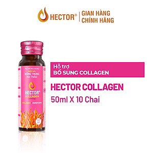 Bộ 2 hộp nước nấm Đông trùng hạ thảo Hector Sâm và Hector Collagen ( 20x50ml)