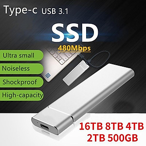 Ổ Cứng Di Động SSD 16TB 8TB USB 3.1 Cho Máy Tính