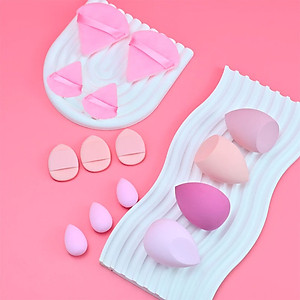 Lọ 14 Mút Trang Điểm Kem Nền, Má Hồng, ... - Hộp 14 Mút Trang Điểm Chuyên Nghiệp