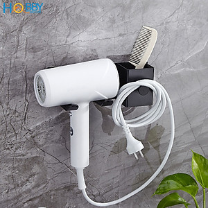 Kệ để máy sấy tóc đa năng inox 304 mẫu dán tường Hobby home decor MS5