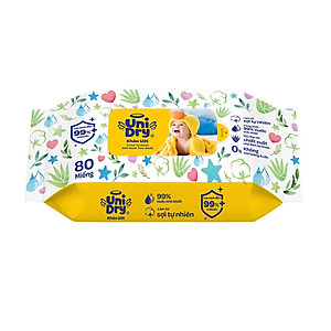 Combo 6 Khăn ướt em bé UniDry Baby WTP - 80 miếng
