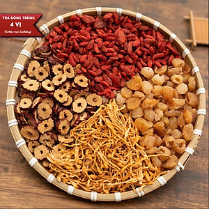 Trà Đông Trùng Hạ Thảo Tứ Vị Táo Đỏ Sunbeleaf – Bồi Bổ Cơ Thể, Bổ Khí Huyết, Tốt Cho Tim Mạch, Chống Lão Hóa – Hộp 10 Đến 20 Gói