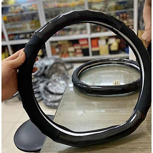 Bọc vô lăng da carbon xe Vinfast VF E34, VF8, VF9, VFE34, VF5, Ford Territory, vô lăng dcut