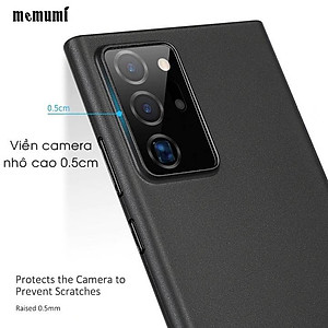 Ốp lưng nhám siêu mỏng 0.3mm cho Samsung Galaxy Note 20 hiệu Memumi có gờ bảo vệ camera - Hàng nhập khẩu