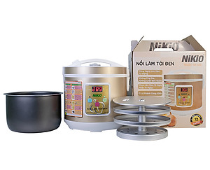 Nồi Làm Tỏi Đen Nikio NK-688 - Máy Ủ Tỏi Gia Đình, Dung Tích 5L, Khay Chứa 3 Tầng, Công Nghệ Lên Men Nhật Bản, Tỉ Lệ Thành Công 99% - Máu Gold