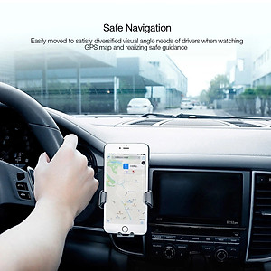 Giá đỡ điện thoại ô tô khóa cảm biến tự động đóng mở cho xe hơi hiệu Baseus Gravity Car Mount  dạng kẹp thông gió cho xe hơi / ô tô - Hàng nhập khẩu