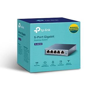 Switch TP-Link TL-SG105 Gigabit Hàng Chính Hãng - 5 cổng RJ45 10/100/1000Mbps, Vỏ Kim Loại