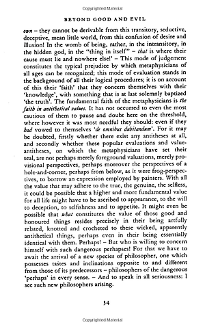 Beyond Good and Evil