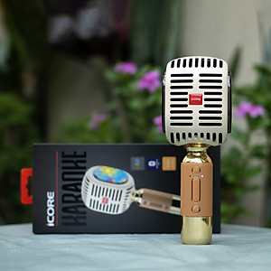 Micro Karaoke kèm loa Bluetooth iCore YM99 - Hàng chính hãng