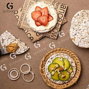 Bánh gạo lứt GUfoods (300g) - Không chiên dầu, Không đường, Từ gạo và ngũ cốc nguyên hạt, Lành mạnh, Phù hợp Eat clean, Ăn vặt healthy, Thực dưỡng, Tập gym, Thuần chay, Đa dạng hương vị