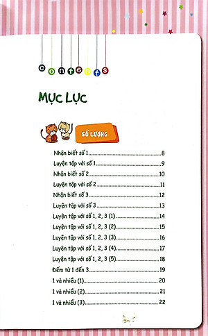 Sách Toán Học Cho Trẻ Mẫu Giáo: Lớp Mầm 1