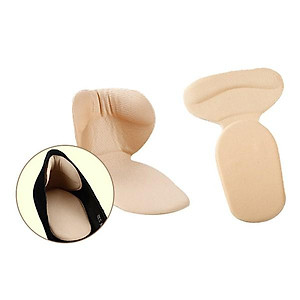 COMBO 2 BỘ MIẾNG LÓT CHO GIÀY RỘNG SILICON (MÀU KEM)