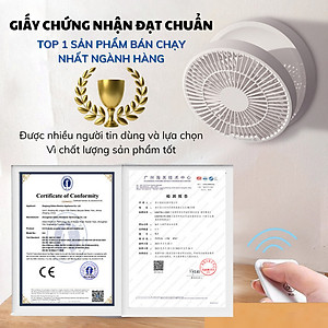 Quạt tích điện DELADEP QDB07 để bàn hoặc treo tường xoay 120°, có điều khiển, điều chỉnh đa góc, có thể gấp gọn, 5 cánh 3 mức gió siêu mát - Hàng nhập khẩu