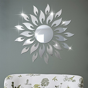 Bộ decal trang trí dán tường 3D sáng tạo cao cấp (M5) Mặt trời