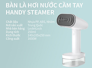 Bàn ủi hơi nước cầm tay Lock&Lock ENI223WHT 1600W - Hàng chính hãng