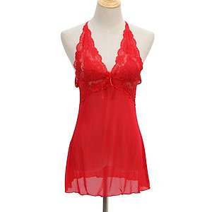 Q21 Đầm ngủ, Váy ngủ xuyên thấu chéo lưng sexy