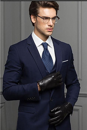 Găng tay nam da dê cao cấp - BHY8101 Bao tay nam lái xe, Găng tay mùa đông. Lót lông mềm mại, dễ chịu khi đeo.