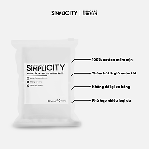 Bông tẩy trang 100% Cotton Men Stay Simplicity