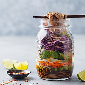 Hũ thủy tinh nắp vặn Bormioli Rocco Quattro 1L – Đựng thực phẩm khô, mứt, ngũ cốc – Nhập khẩu Ý