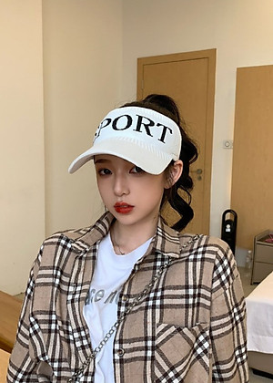 Nón lưỡi trai thể thao nữa đầu thêu chữ Sport cá tính - NTT03