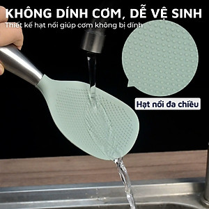 Muỗng xới cơm chống dính tay cầm inox 304 DandiHome