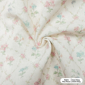 Quần váy đùi cho bé gái Bigfox Miss Meow size đại vải linen hoa nhí cỡ trẻ em 3-11 tuổi 20-30kg