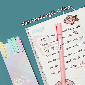 Bộ bút Gel nhiều màu/ Bộ bút mực nhiều màu ngòi 0.5mm – Bộ 5 cây