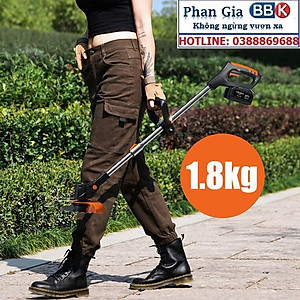 Máy cắt cỏ, tỉa cành cầm tay LAPUSEN pin khủng 15000mah, động cơ mạnh 1800w