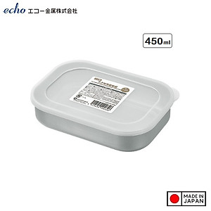 Hộp Đựng Thực Phẩm Echo Hình Chữ Nhật Bằng Inox Cao Cấp Hàng Nội Địa Nhật