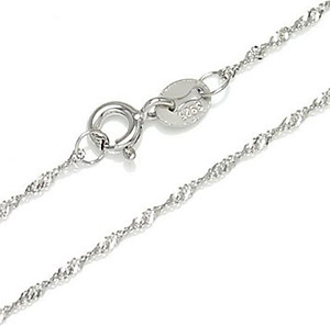 Dây chuyền bạc trắng dạng xoắn - Ngọc Quý Gemstones