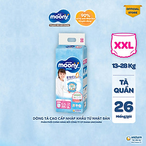 Tã Quần Cao Cấp Moony Nhật Bản Bé Gái XXL26 (26 Miếng)