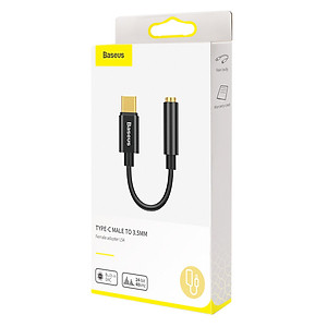 Cáp chuyển tín hiệu âm thanh từ USB Type-C ra 3.5mm Baseus L54 - Hàng nhập khẩu