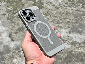 Ốp lưng tản nhiệt lưới cho 15 Pro  15 Pro Max  14 Pro Max, ốp có hỗ trợ sạc không dây – Hàng chính hãng