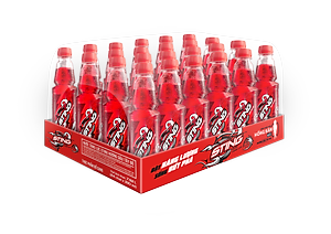 Thùng 24 Chai Nước Tăng Lực Sting Đỏ Dâu (330ml/Chai)