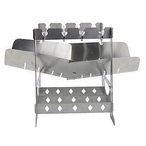 Portable Lightweight Folding Camping Stove Grill Stoves for Campfire Grill BBQ Traveling Picnic Cooking Burner