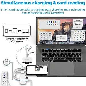 Đầu Đọc Thẻ Nhớ SD TF Micro SD Chân Type C Type A USB 3.0 Dùng Cho iPhone, iPad, Điện Thoại Android, Máy Tính, PC, Laptop, Máy Ảnh – Hàng Nhập Khẩu