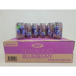 Nước ngọt có ga vị việt quất (NƯỚC VIỆT QUẤT CÓ GA) OKF Hàn Quốc 350ml
