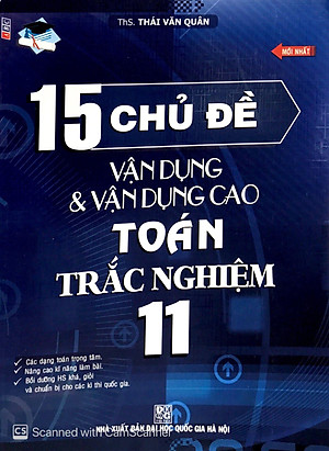 Sách 15 Chủ Đề Vận Dụng Và Vận Dụng Cao Toán Trắc Nghiệm 11