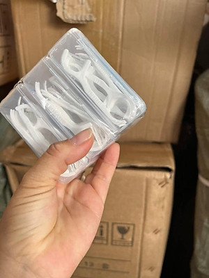Hộp 50 Tăm Chỉ Nha Khoa Tăm Nhựa Nha Khoa Tiện Dụng Làm Sạch Răng