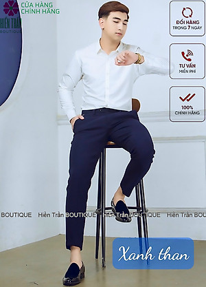 Quần âu nam công sở Hiền Trần BOUTIQUE, quần tây nam kiểu dáng Hàn Quốc, vải mềm chống nhăn phong cách lịch lãm