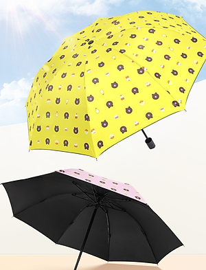 Dù Đi Mưa Gấp Gọn Hình Gấu 2 Lớp Chống Thấm Tốt - Hàng chính hãng