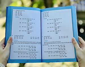 Sách Đánh Thức Tài Năng Toán Học 2 và 3 ( 8 - 10 tuổi ) - Sách Song Ngữ ( Việt – Anh) Giúp Trẻ Vừa Học Toán Vừa Ôn Luyện Tiếng Anh Theo Chương Trình Singapore, Sách Toán Lớp 2, Lớp 3, Lớp 4 - Á Châu Books, Bìa Cứng, In Màu