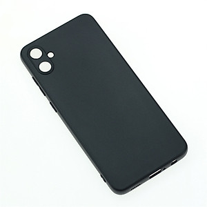 Ốp lưng dành cho SamSung Galaxy A06 dẻo màu đen bảo vệ camera sau, chống bám vân tay - Hàng chính hãng