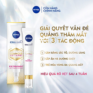 Kem Mắt NIVEA LUMINOUS 630 Giúp Trẻ Hóa | Làm Mờ Quầng Thâm Chuyên Sâu (15 ml) - 94136