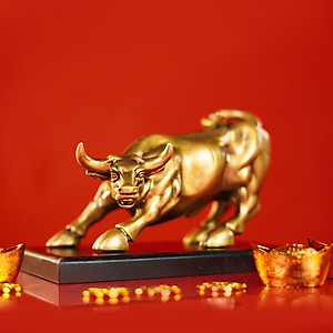 Cặp Bò Vàng Phố Wall Lộc Phát - Thịnh Vượng - Happy Live