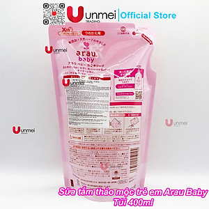 Sữa Tắm, Gội Thảo Mộc Dạng Bọt Cho Trẻ Em Arau Baby bình 450ml/túi 400ml